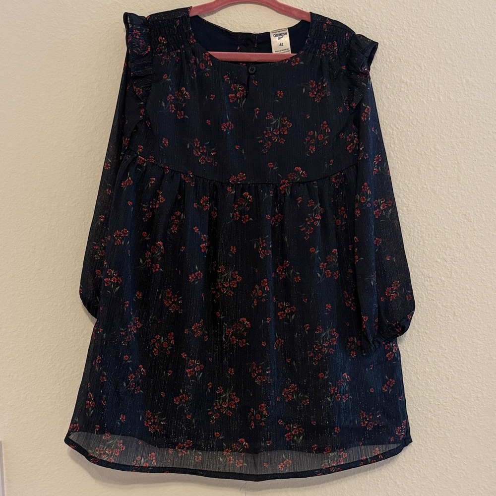OshKosh B'gosh Navy Floral Dress